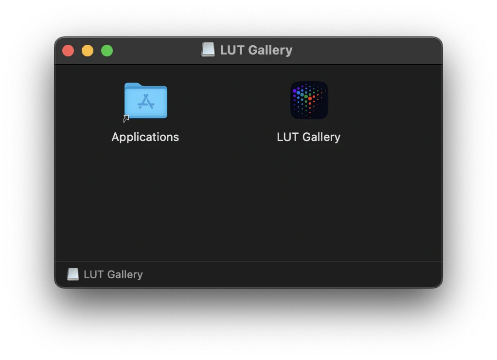 Install — drag to Applications